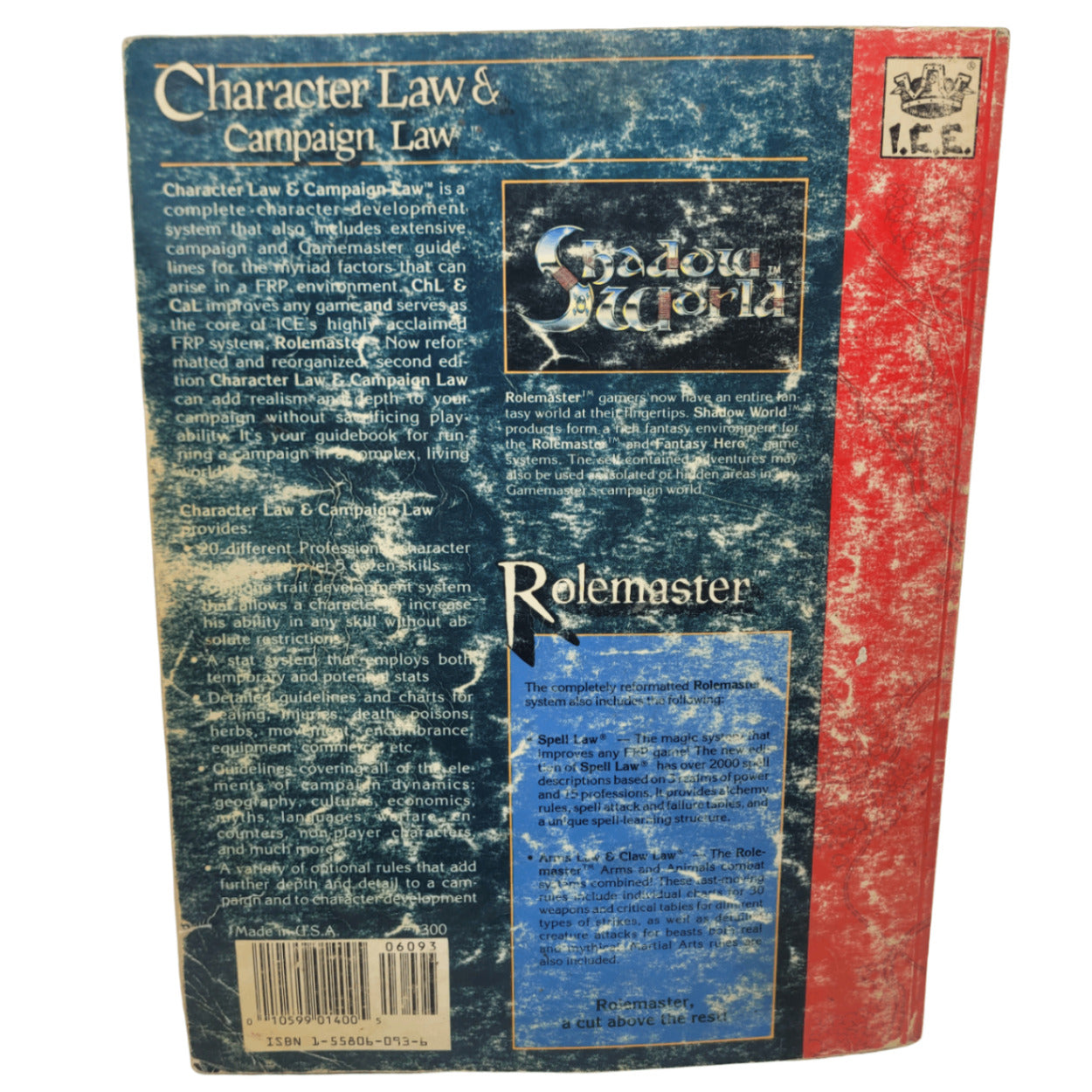 Character Law & Campaign Law ICE 1990 2nd Printing RPG D&D Gaming
