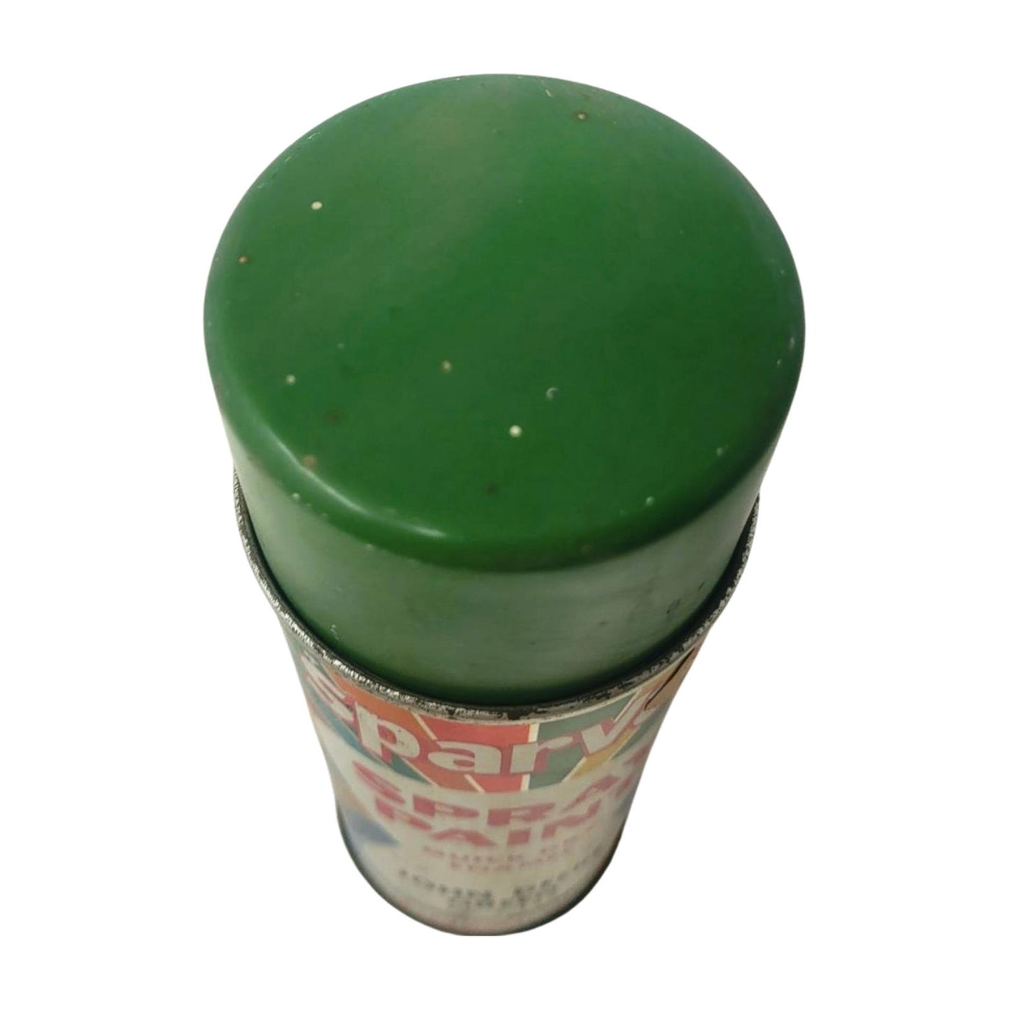 Vintage SparVar Spray Paint Can John Deere Green S-143 Metal Lid Retro graphics