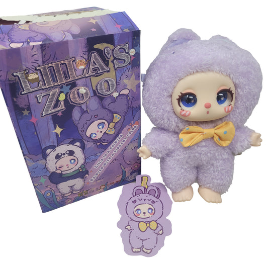 Liila's Zoo Liila is a Painter Blind Box Purple Bunny Plush Pendant Keychain 6"