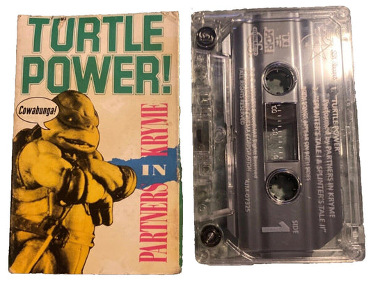 Partners In Kryme Turtle Power cassette single 1990 vintage TMNT Mutant Ninja