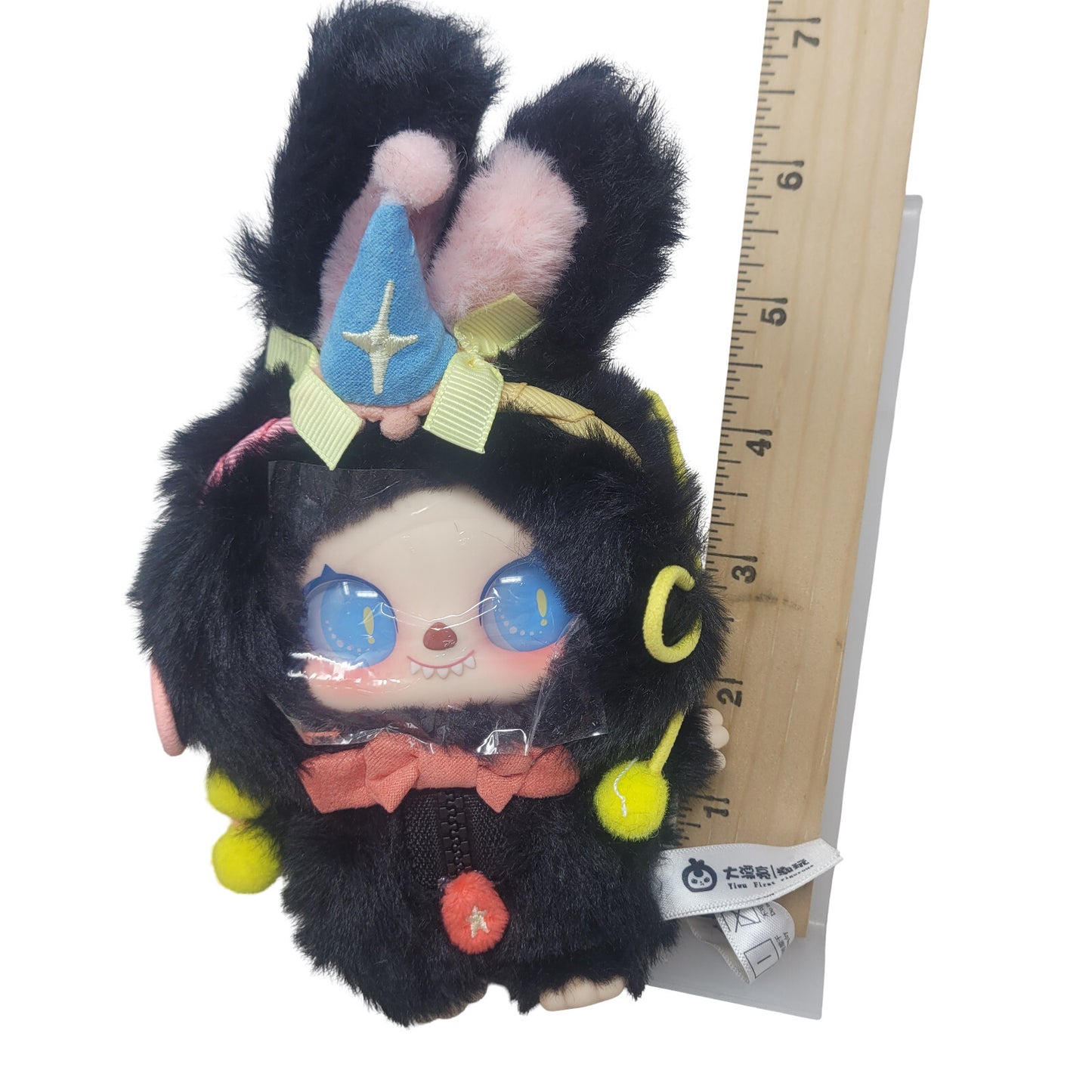 PIPIZI Fluffy Crit Squad Hat Bunny Momo Plush Keychain Cureplaneta Bag Charm - Panic 39