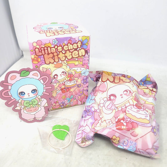 Liila Chef Kitten White Peach Jam Donut Plush Figure Baby Three Blind Box V4 - Panic 39