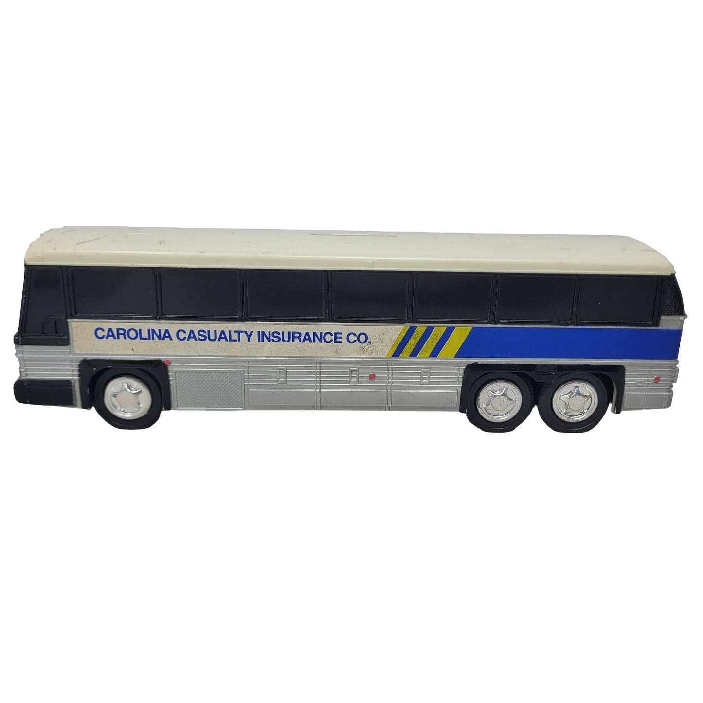 Carolina Casualty Insurance Vintage MCI Motorcoach Bus Plastic Coin Bank No 200 - Panic 39