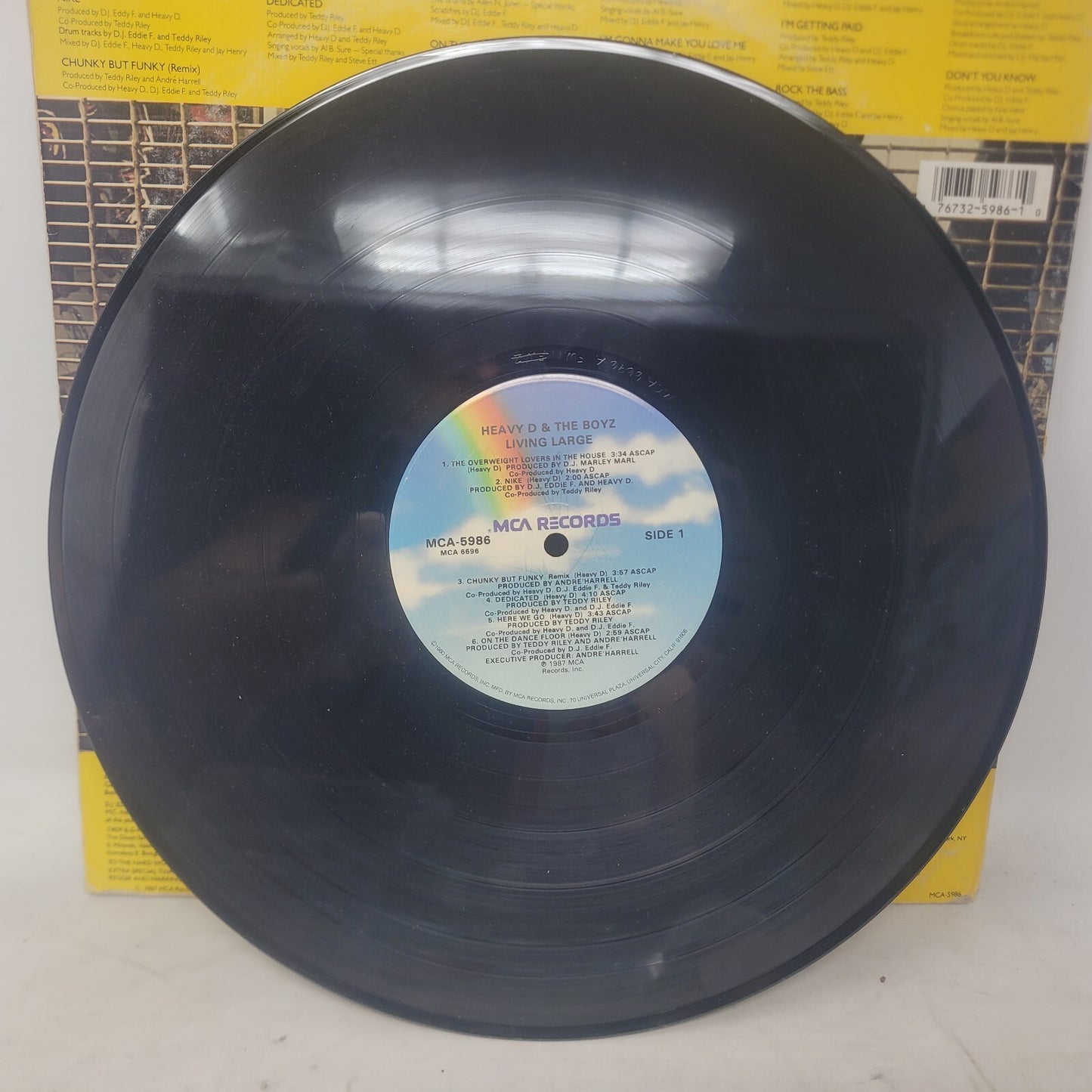 Heavy D & The Boyz – Living Large LP Vinyl Record 1987 MCA Hip Hop