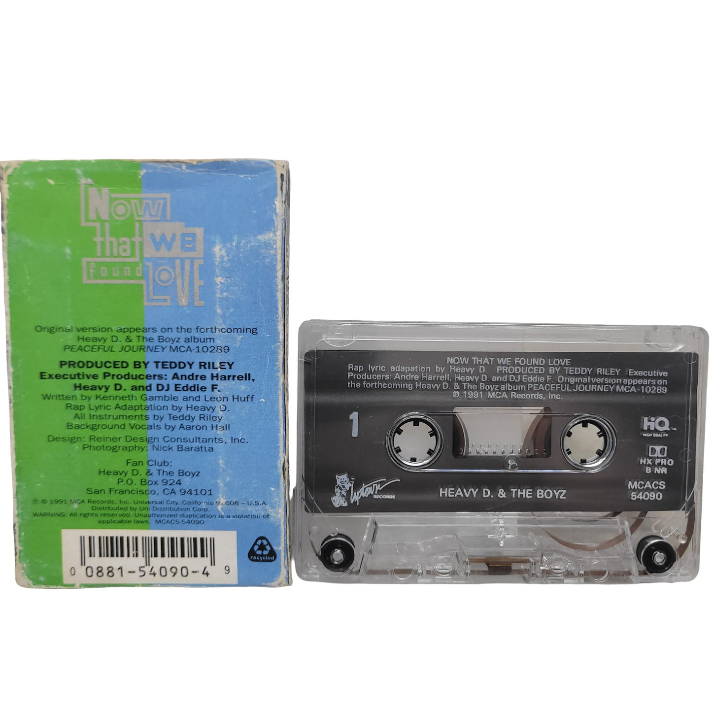 Heavy D & The Boyz Now That We Found Love Cassette Single 1991 MCA Uptown Rap RB