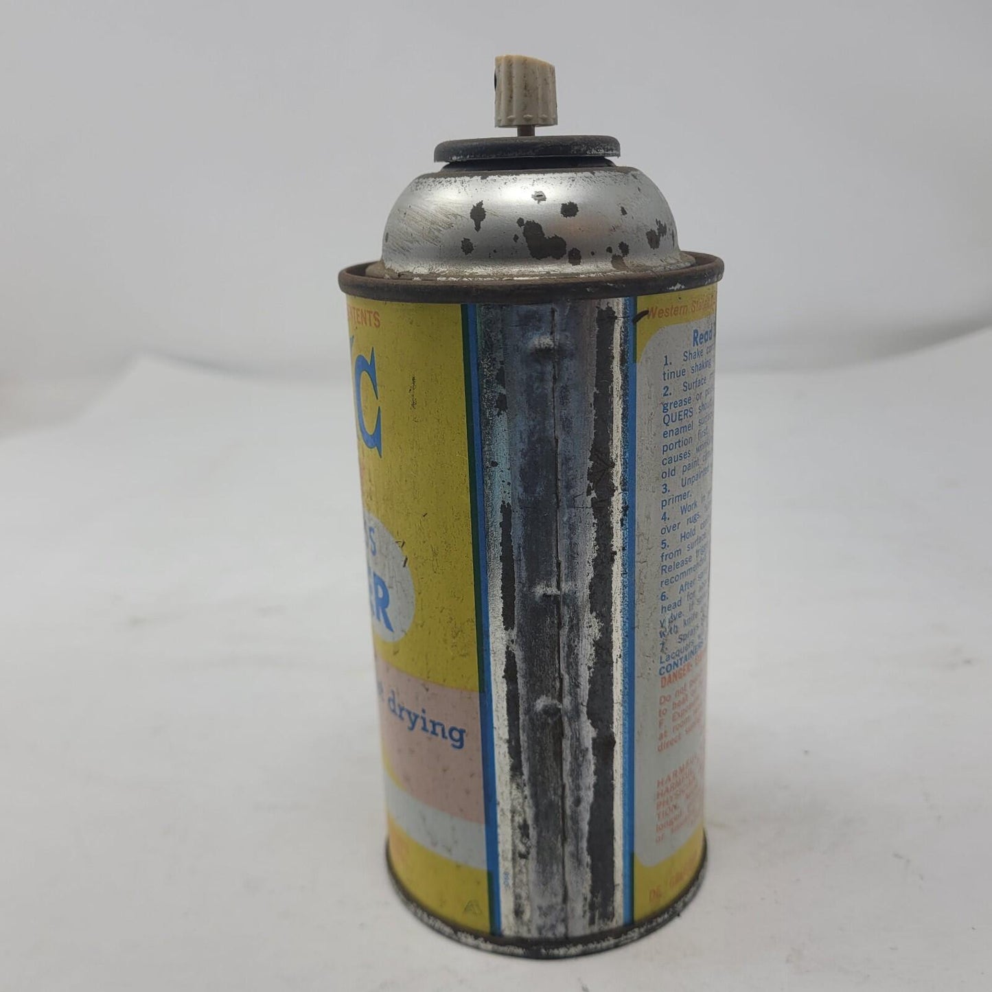 Vintage Spray Paint Can 1960's Magic Self-Spray High Gloss Laquer Clear 12oz