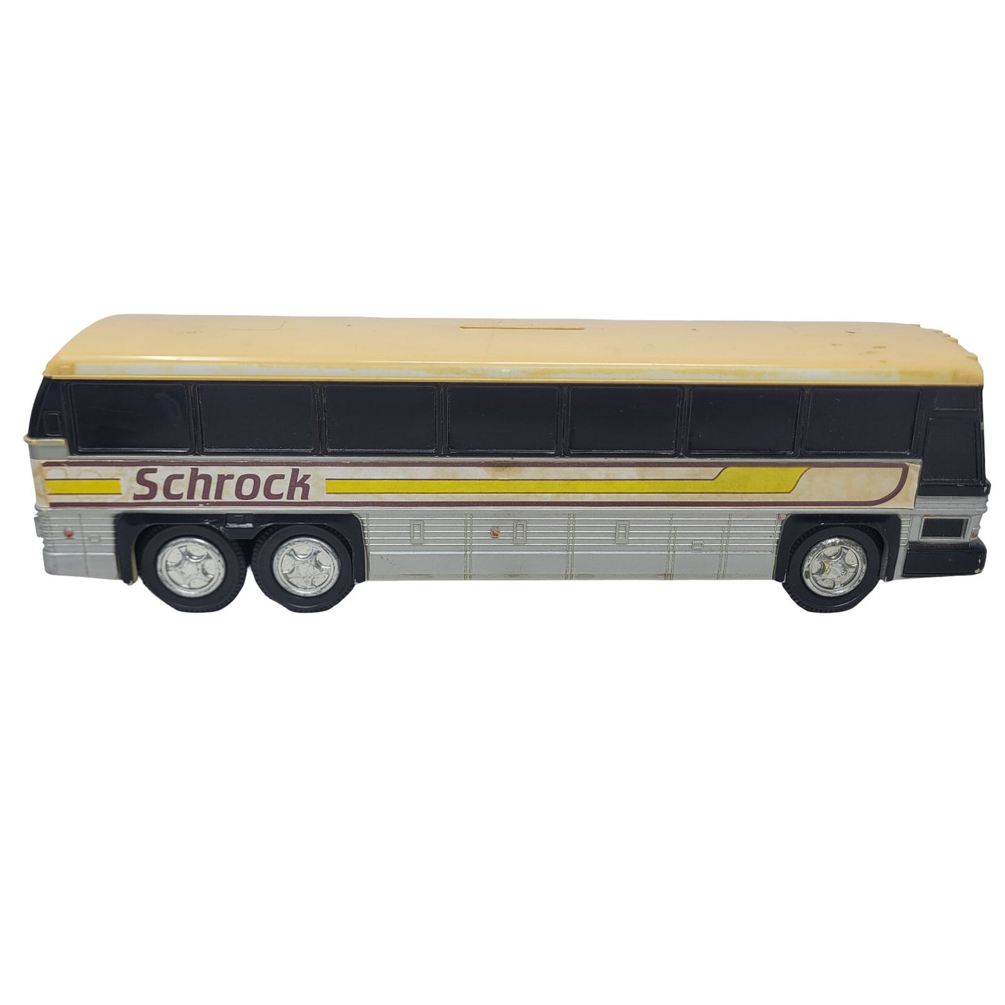 Schrock Charter Bus Vintage MCI Motorcoach Plastic Coin Bank Royal Coach No 200 - Panic 39