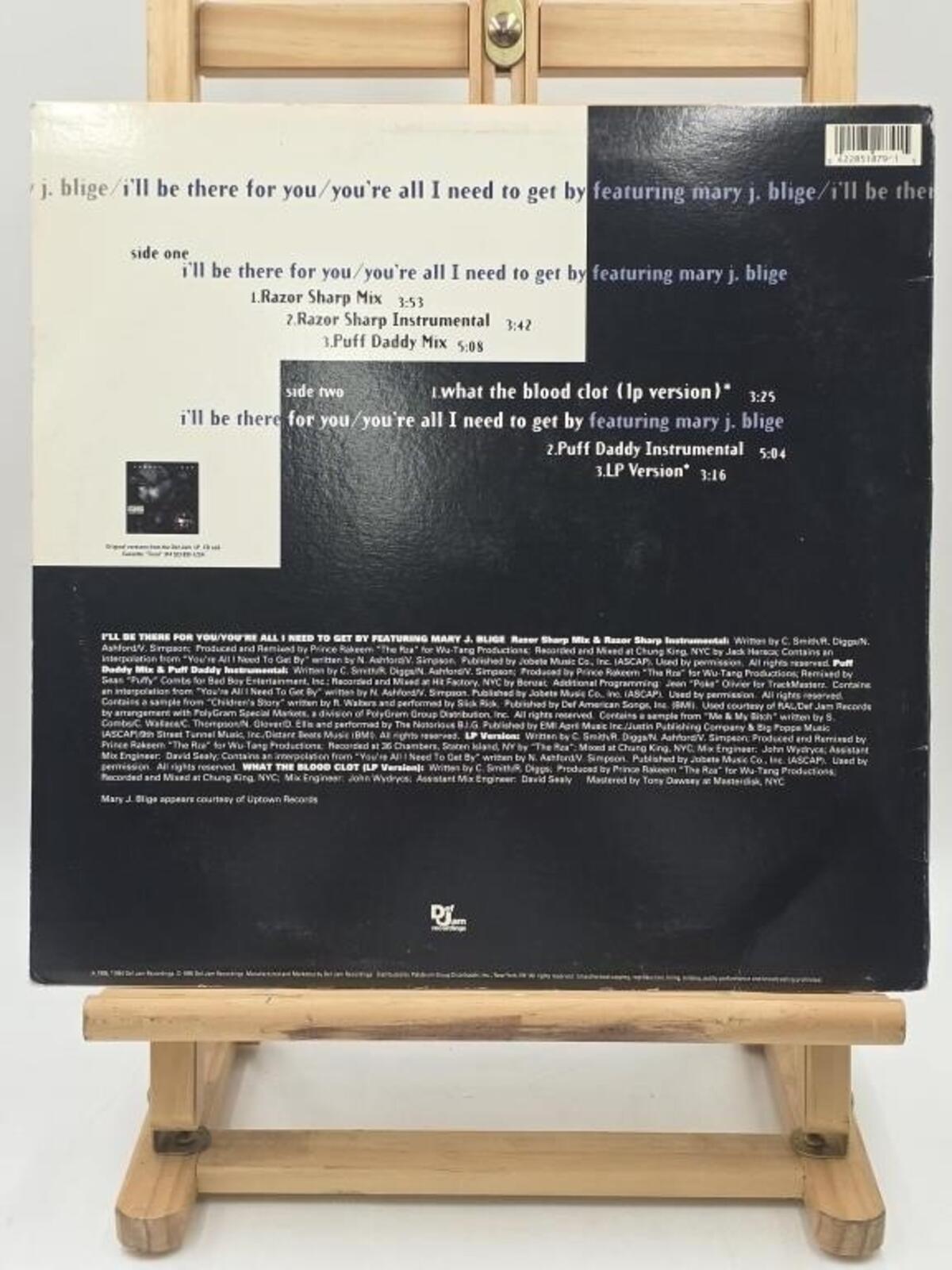 Method Man Signed "I'll Be There For You" Vinyl Autographed Record Wu Tang Clan - Panic 39