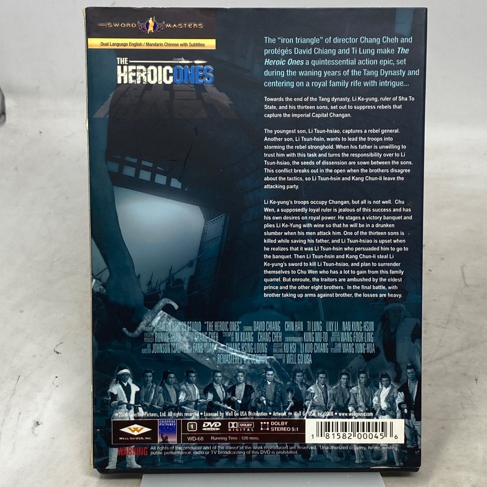 The Heroic Ones (DVD, 2008) Sword Masters Digitally Remastered - Panic 39