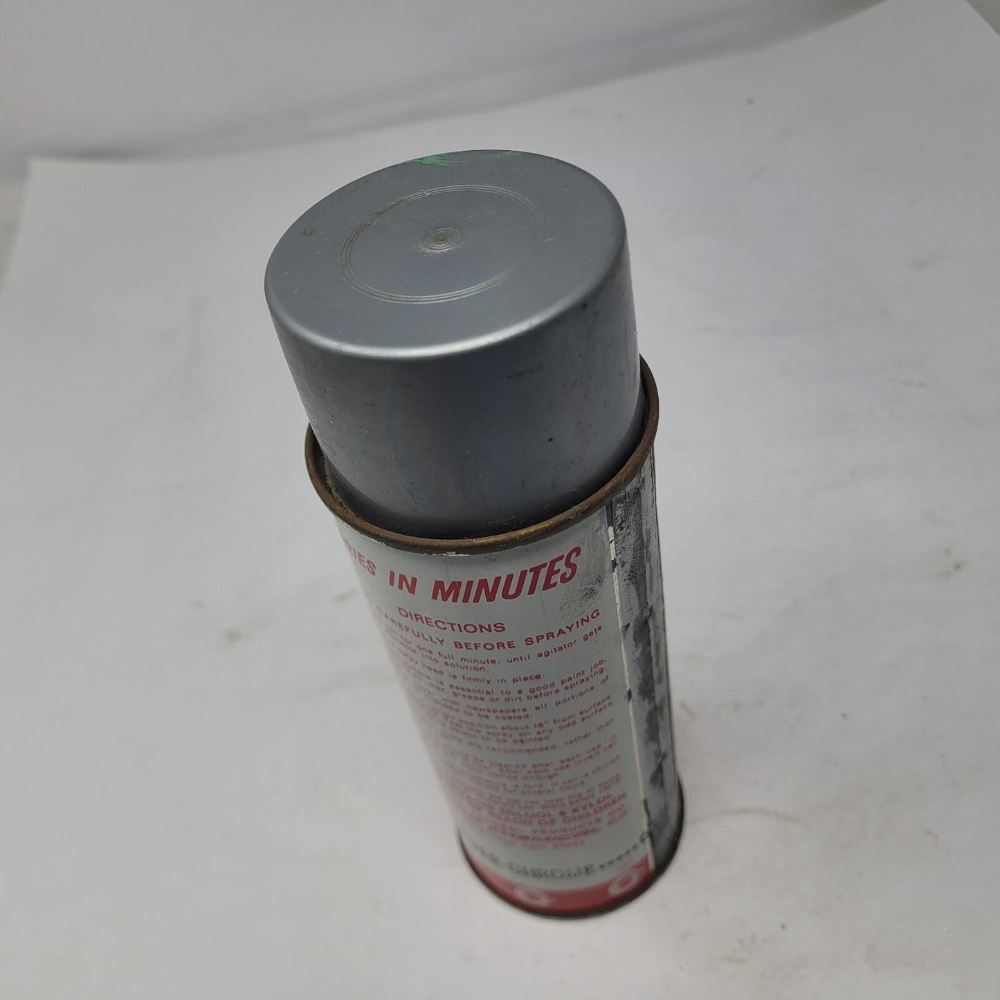RARE Vintage PAINT-O-MATIC FIVE STAR Graffiti Silver Chrome Spray Paint Can