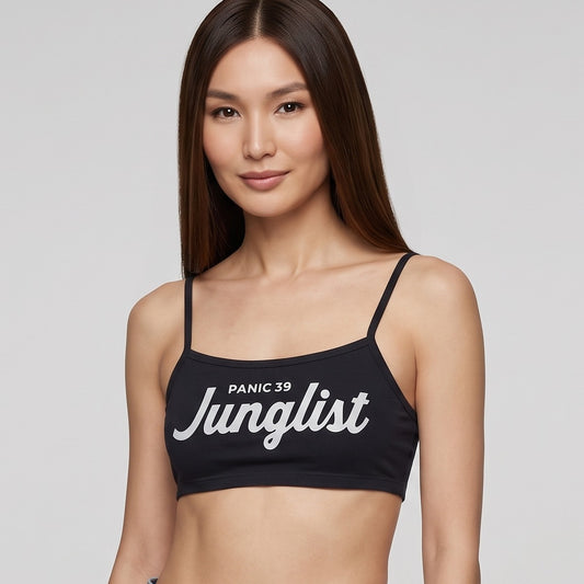 AI-generated model wearing The Junglist Bralette, front view