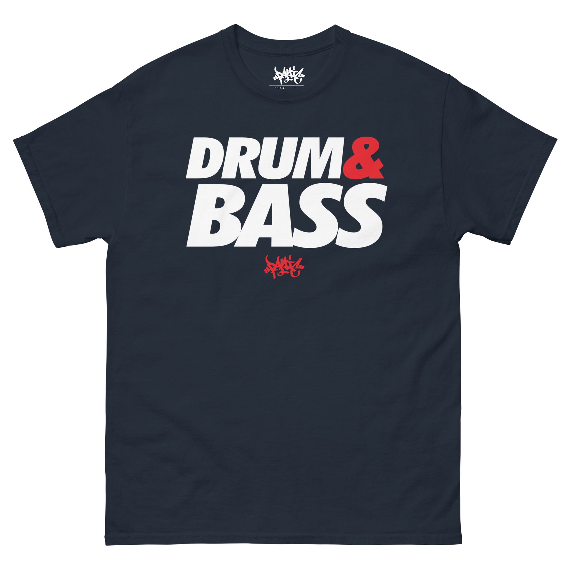Drum and Bass Mens Panic 39 T-Shirt  Navy Blue