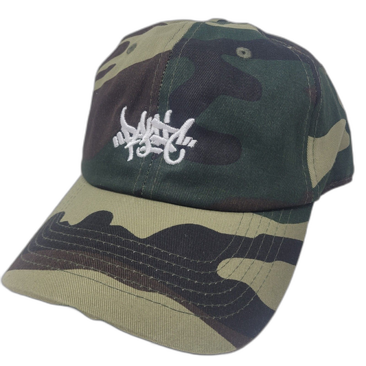 THE TAG LOGO DAD HAT IN FOREST CAMO