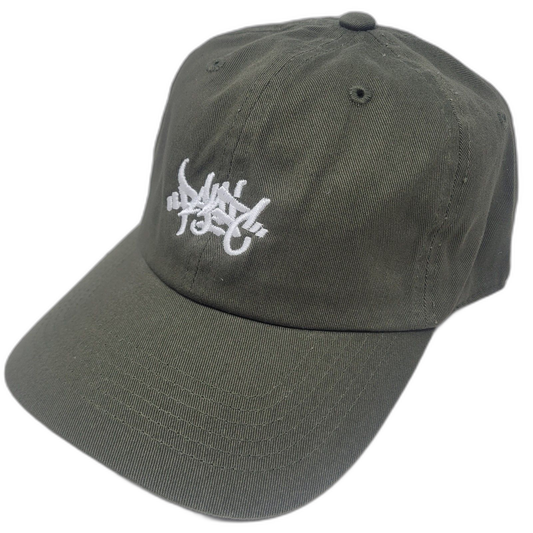 THE TAG LOGO DAD HAT IN OLIVE GREEN