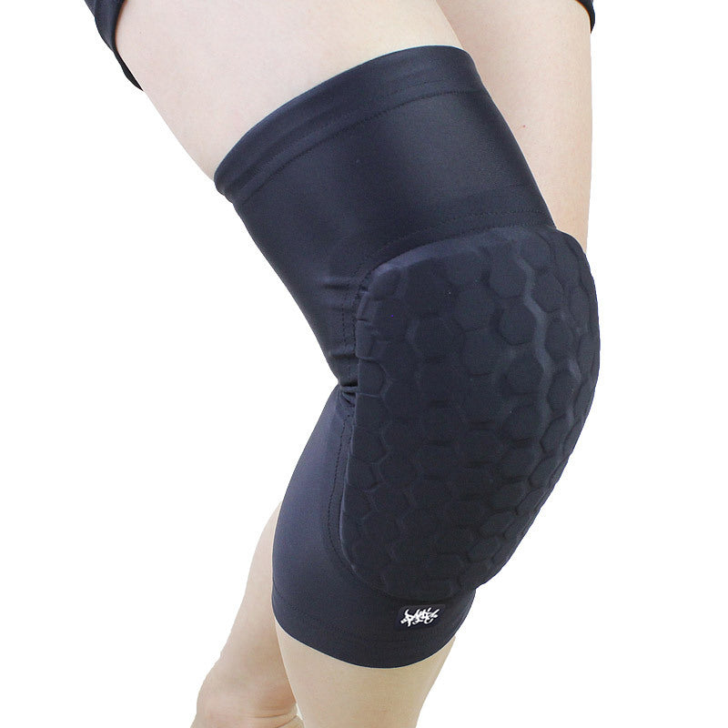 Honeycomb Basketball Knee Pads Short Design Compression Leg