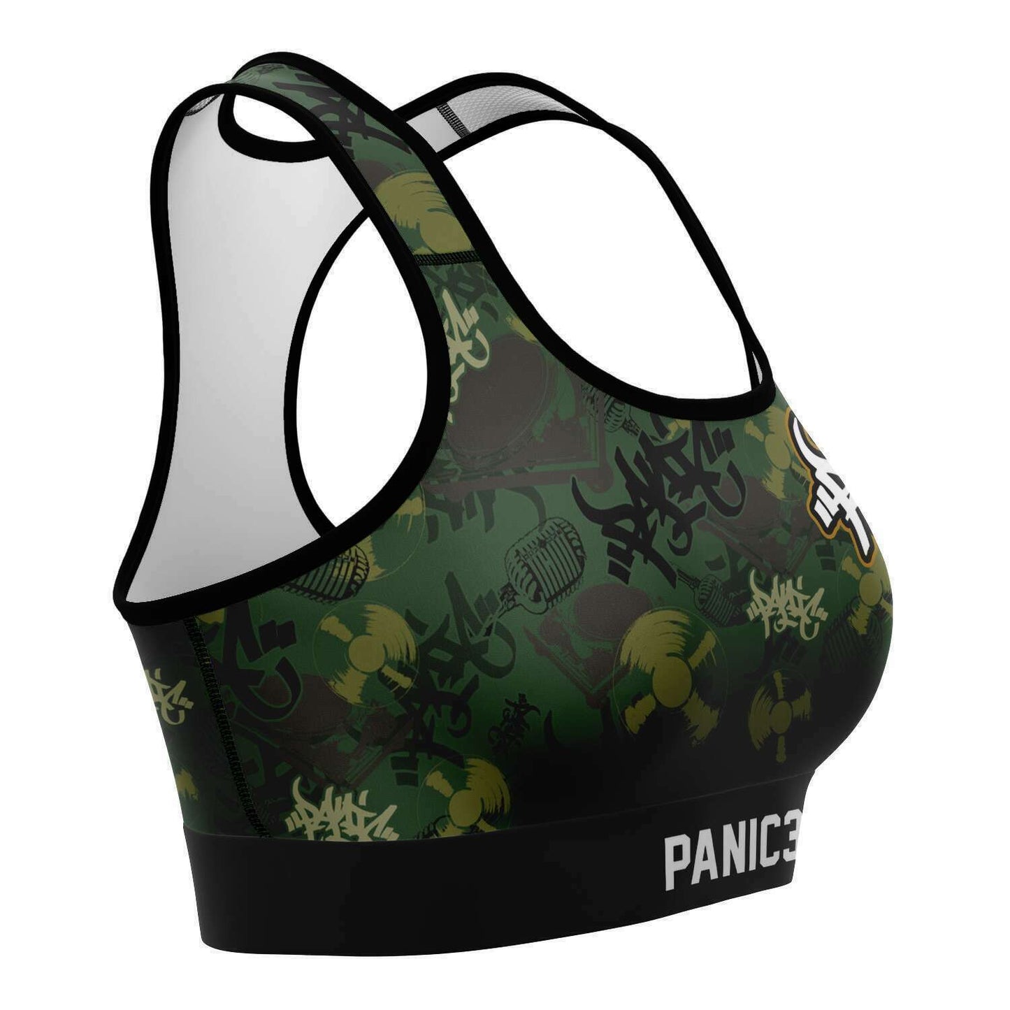 THE ELEMENT GREEN CAMO SPORTS BRA - Panic 39