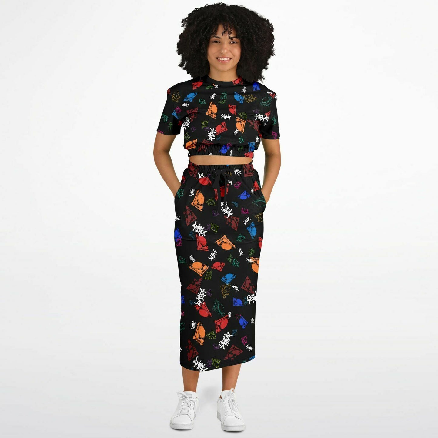 The Turntables Long Skirt and Top - Panic 39