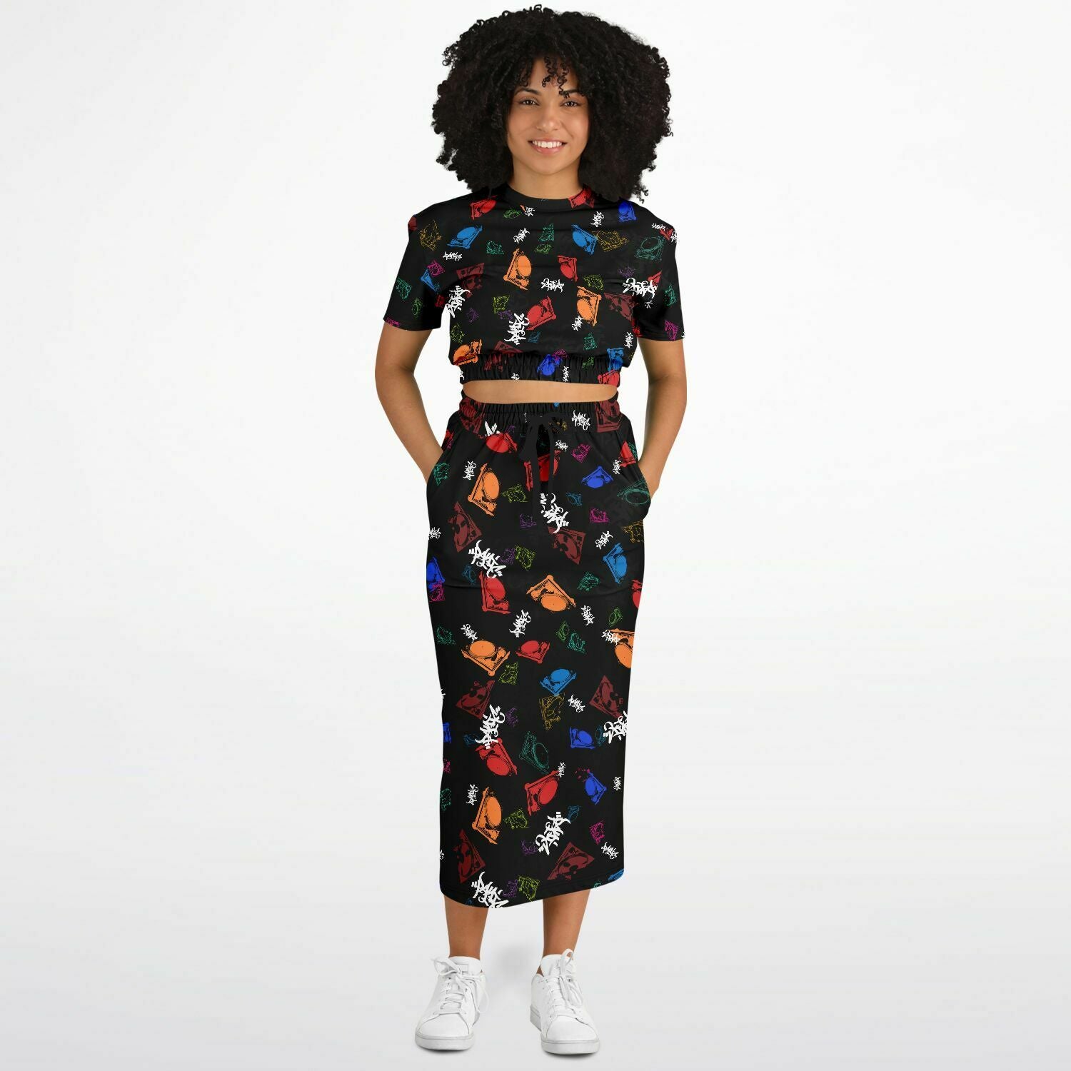 The Turntables Long Skirt and Top - Panic 39