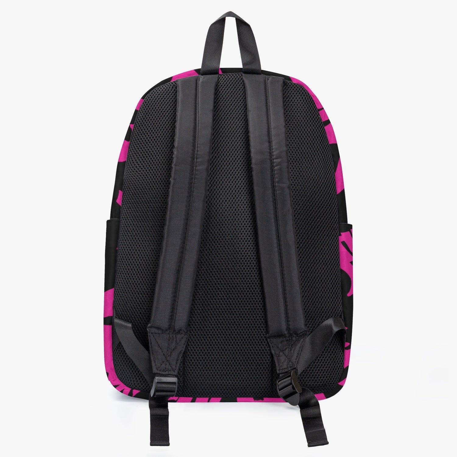 THE TAG BLACK & HOT PINK CANVAS BACKPACK - Panic 39