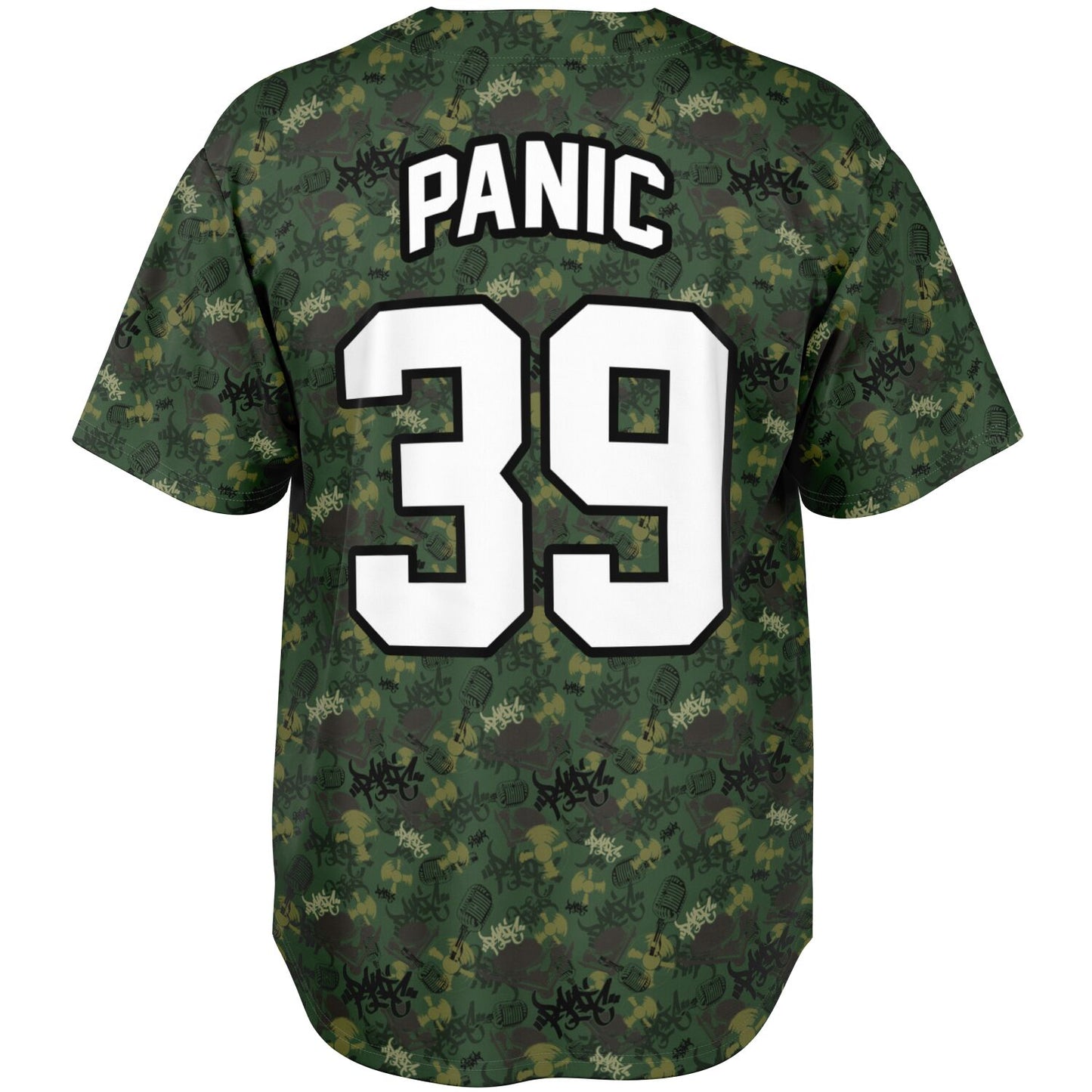 THE ELEMENTS GREEN CAMO BASEBALL JERSEY - Panic 39