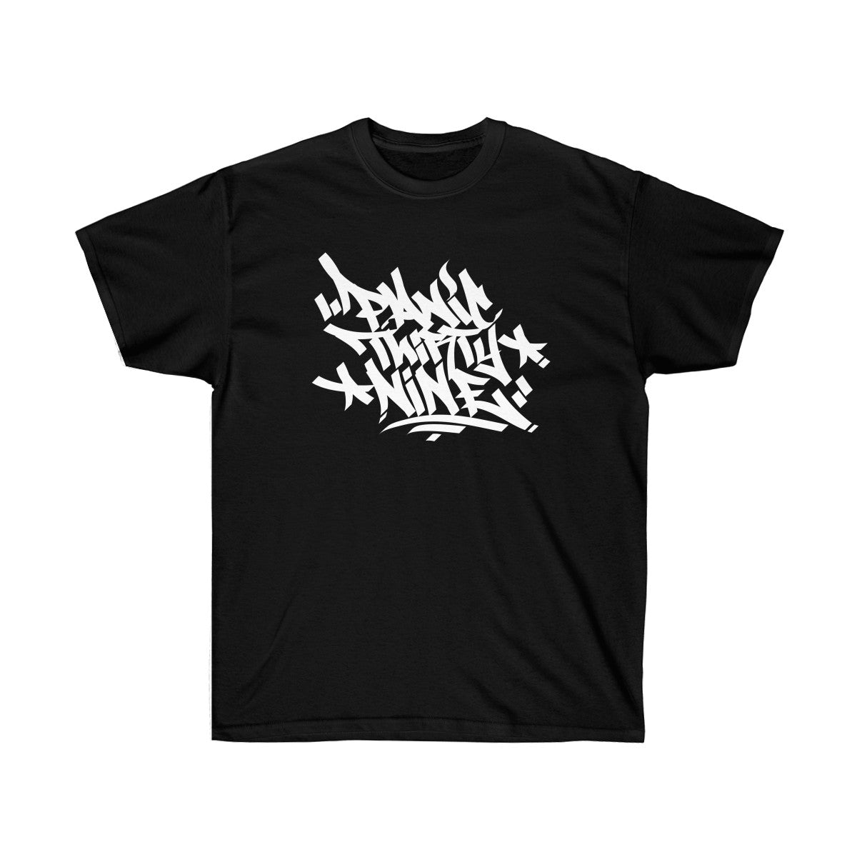Panic 39 Mens Iz T-Shirt - White Print - bboy clothes