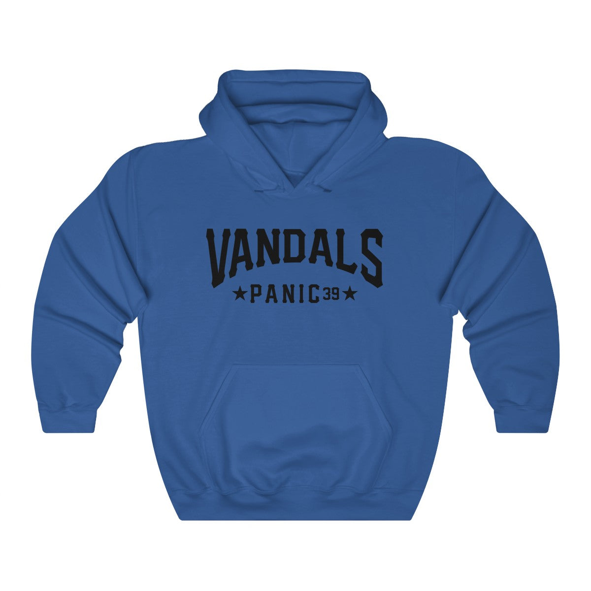 Panic 39 Vandals Classic Hoodie Sweatshirt - Black Print - concreteaddicts