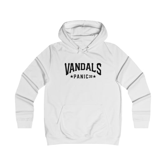 Panic 39 Vandals Juniors Hoodie Sweatshirt - Black Print - concreteaddicts