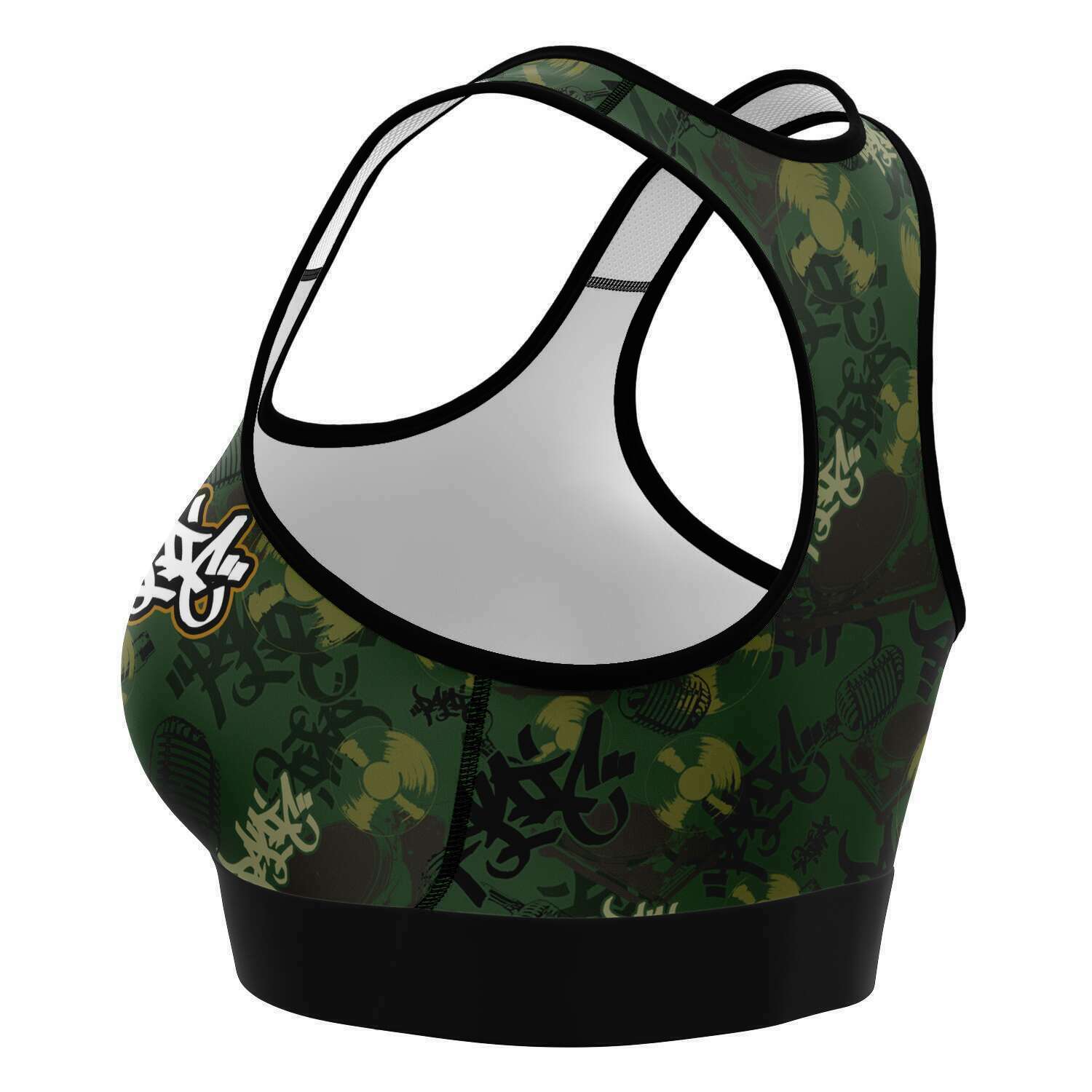 THE ELEMENT GREEN CAMO SPORTS BRA - Panic 39