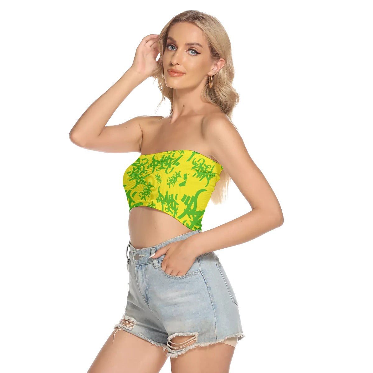 THE TAG TUBE TOP IN YELLOW/KELLY - Panic 39