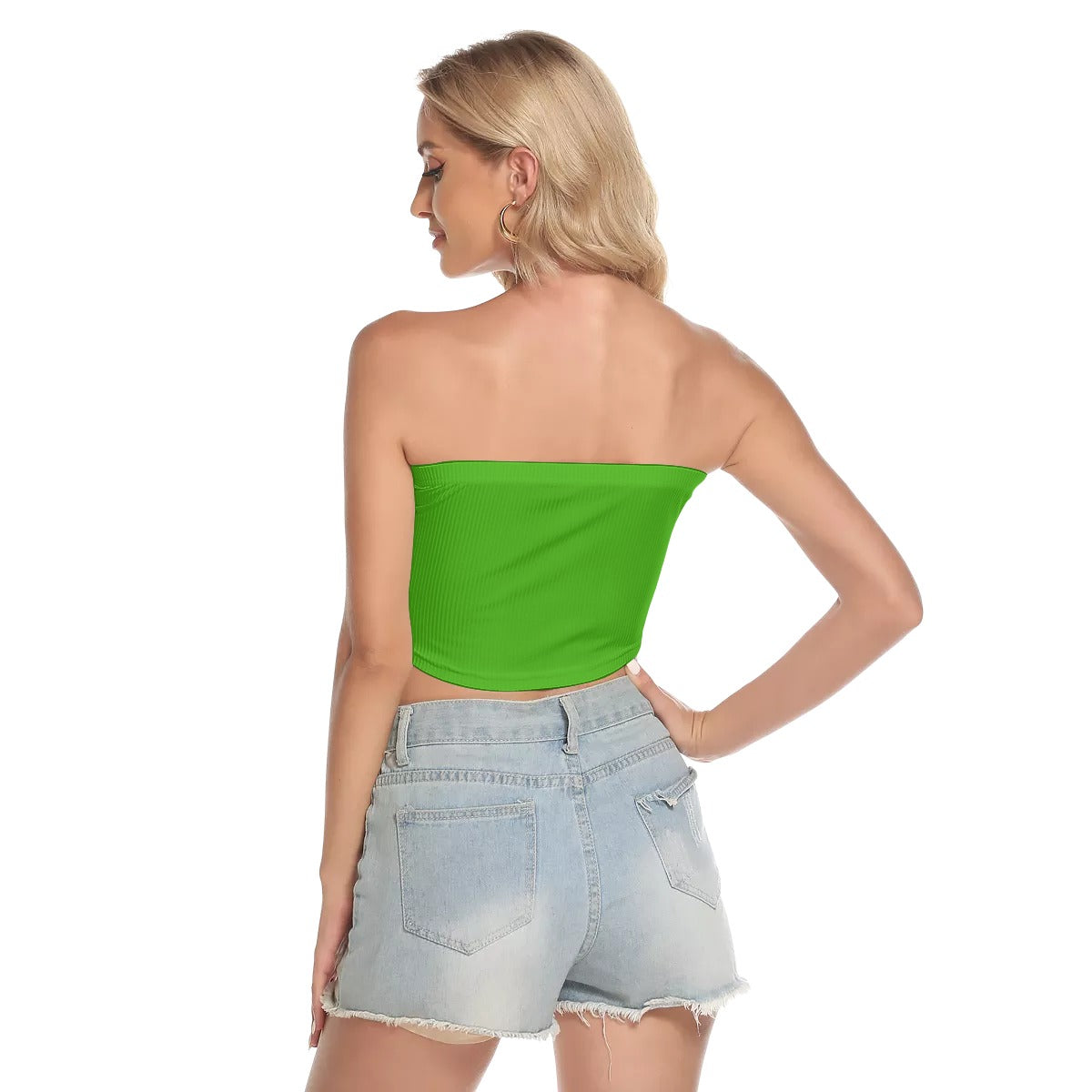 THE LOGO TUBE TOP IN KELLY GREEN - Panic 39