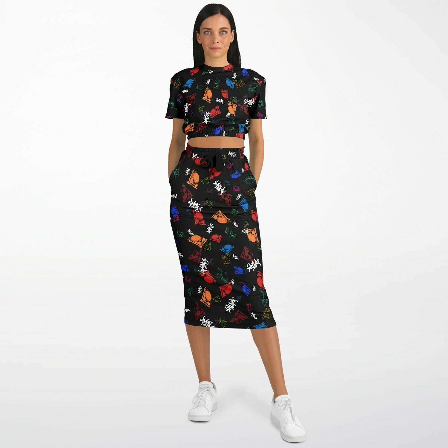 The Turntables Long Skirt and Top - Panic 39