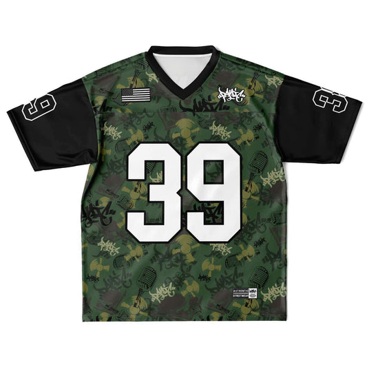 THE ELEMENT GREEN CAMO FOOTBALL JERSEY - Panic 39