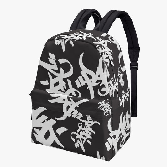 THE TAG BLACK & WHITE CANVAS BACKPACK - Panic 39