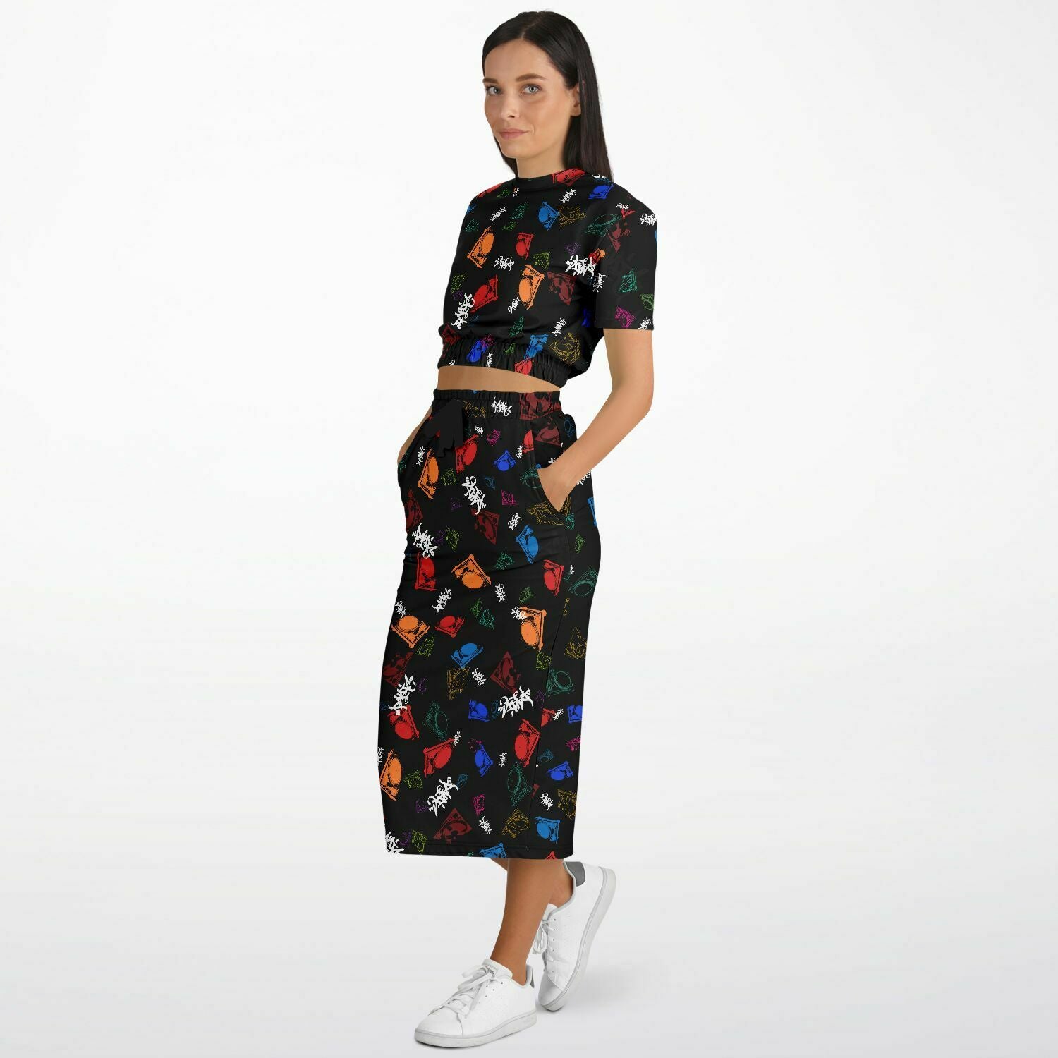 The Turntables Long Skirt and Top - Panic 39