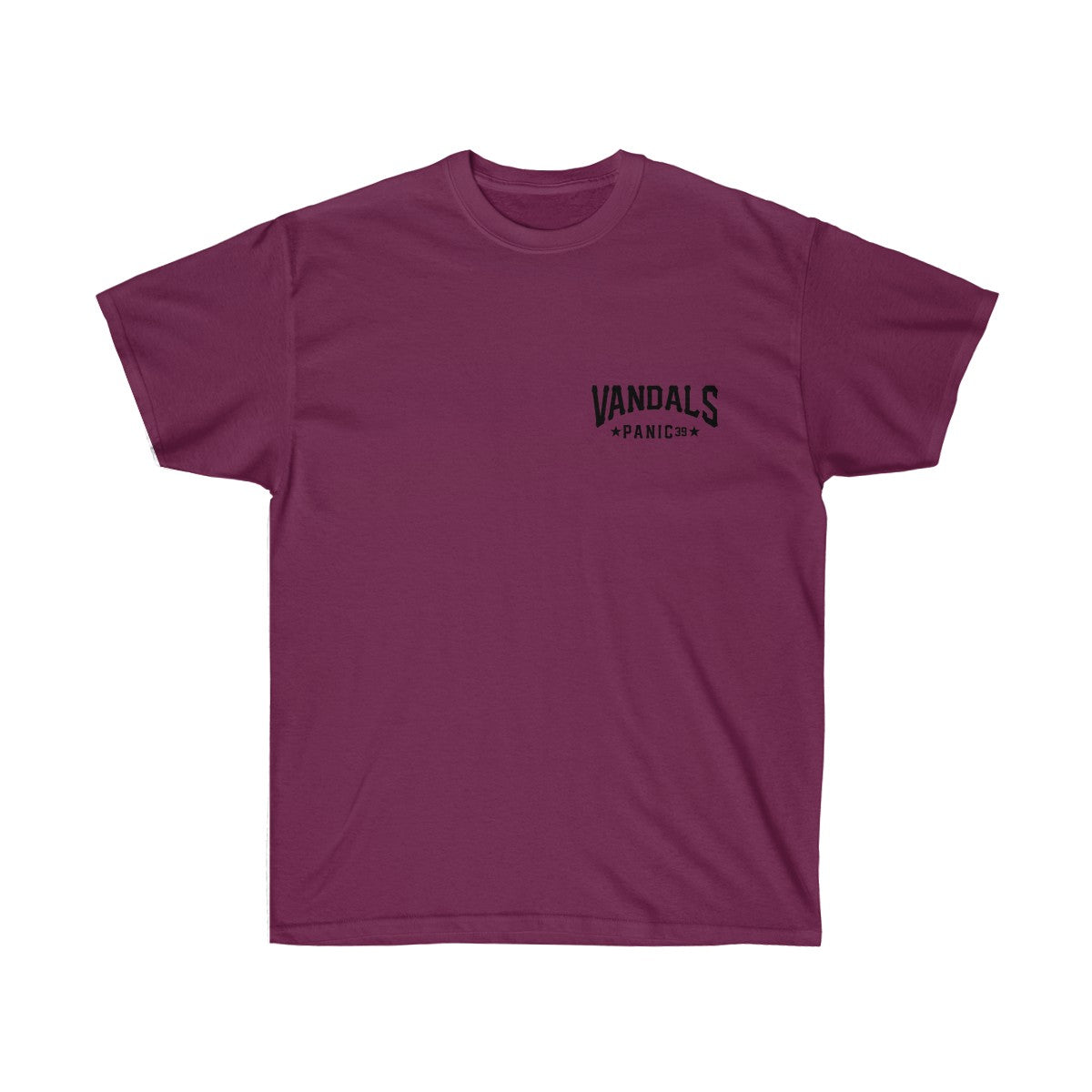 Panic 39 Mens Vandals T-Shirt - Black Print - hip hop clothing