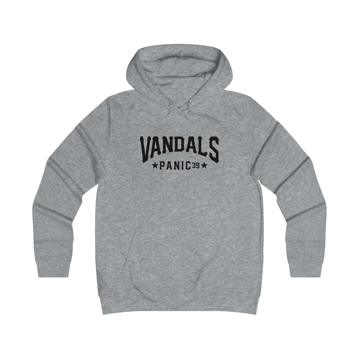 Panic 39 Vandals Juniors Hoodie Sweatshirt - Black Print - concreteaddicts
