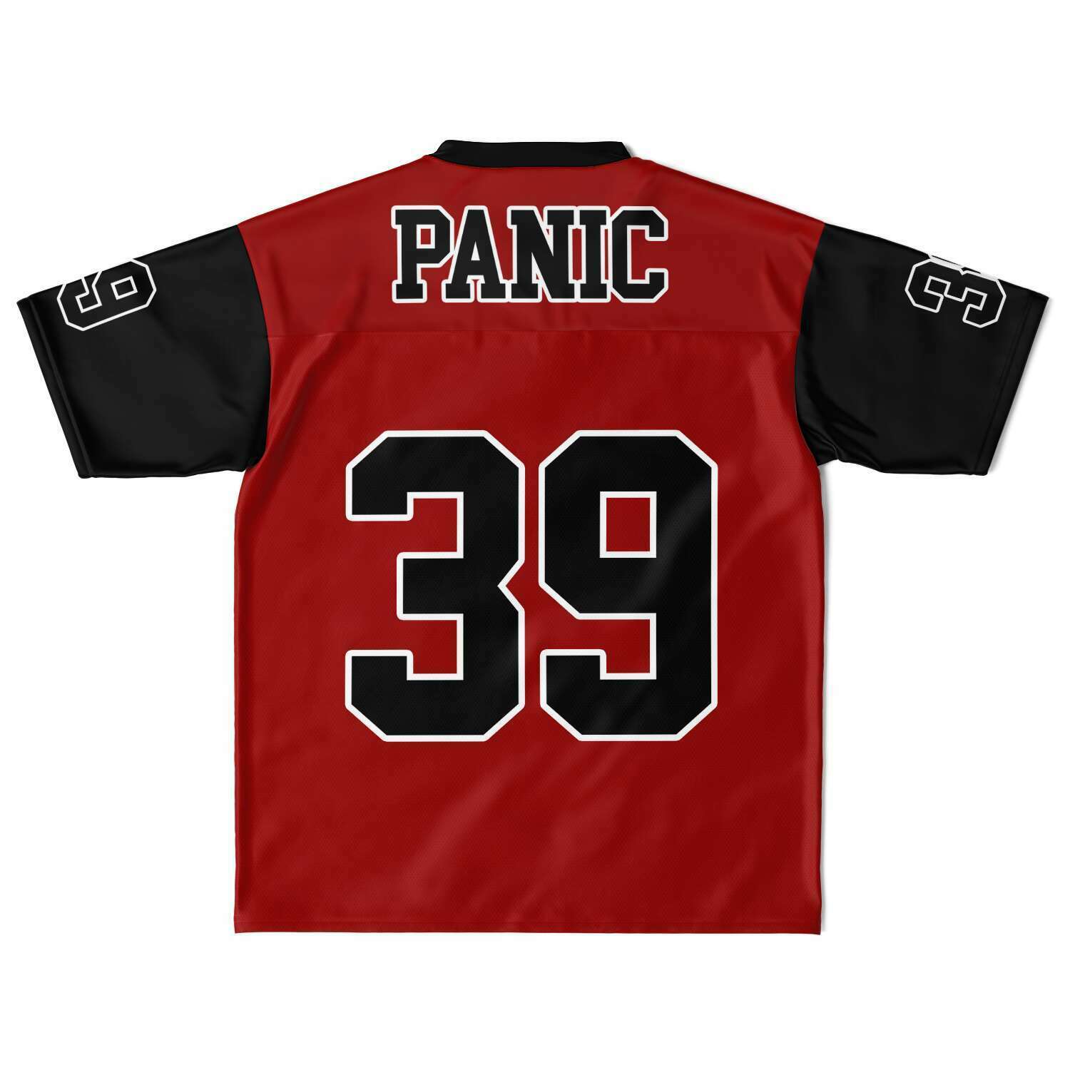 The 2-Tone Red/Black Football Jersey - Panic 39