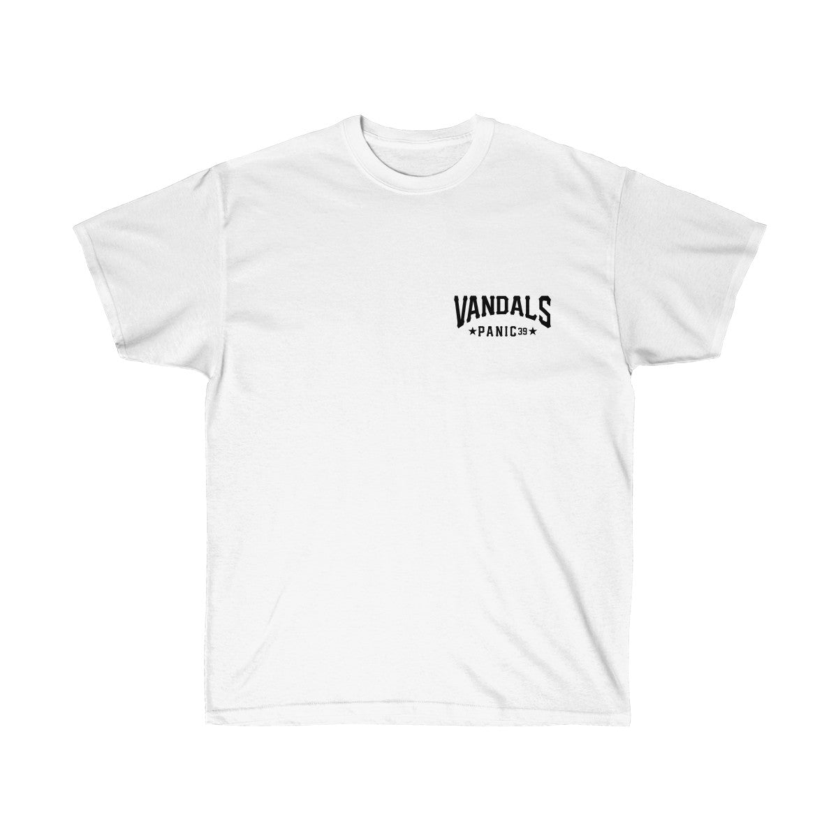 Panic 39 Mens Vandals T-Shirt - Black Print - bboy merch